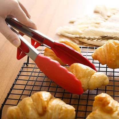 9-inch and 12-inch stainless steel silicone food clips
