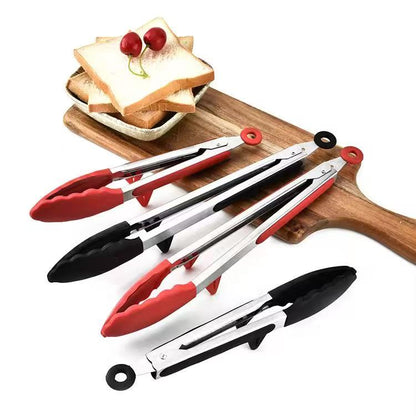 9-inch and 12-inch stainless steel silicone food clips