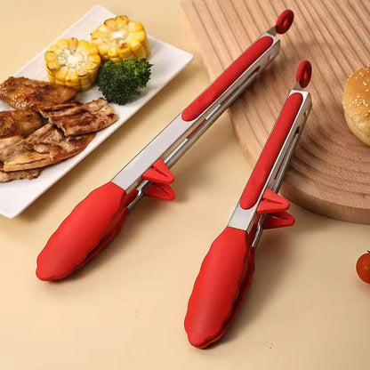 9-inch and 12-inch stainless steel silicone food clips