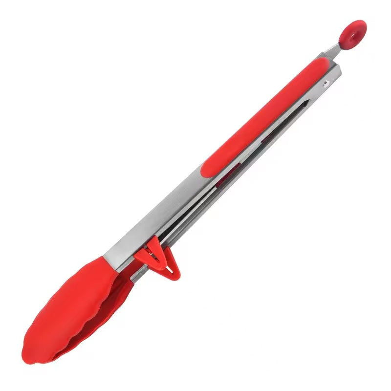 9-inch and 12-inch stainless steel silicone food clips