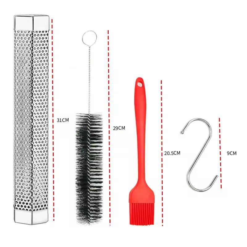 304 stainless steel smoked pipe, barbecue tool