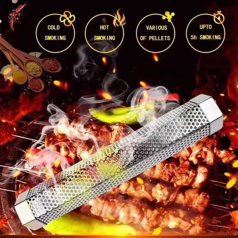 304 stainless steel smoked pipe, barbecue tool