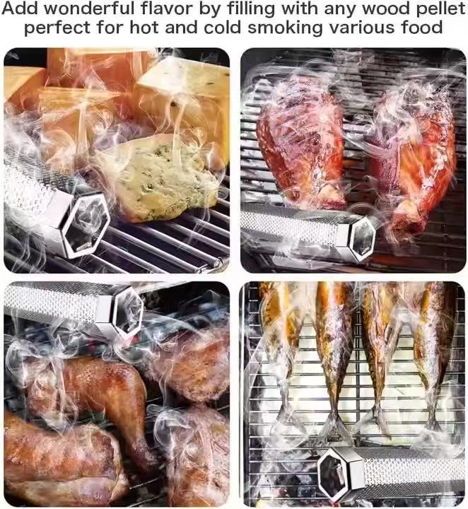 304 stainless steel smoked pipe, barbecue tool
