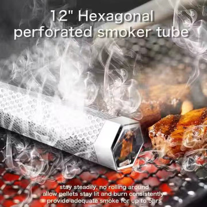 304 stainless steel smoked pipe, barbecue tool