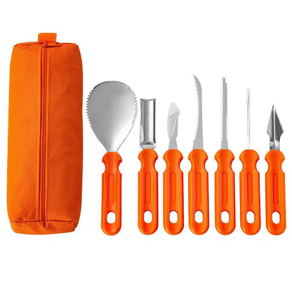 Pumpkin carving tool set