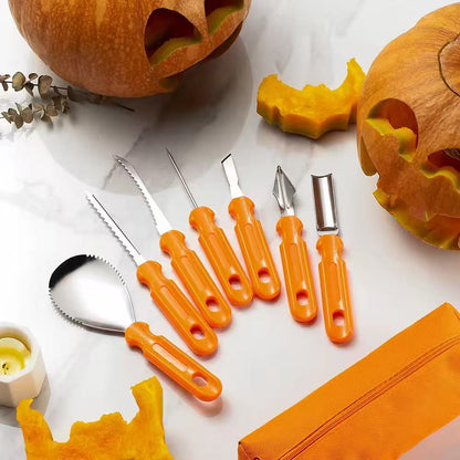 Pumpkin carving tool set