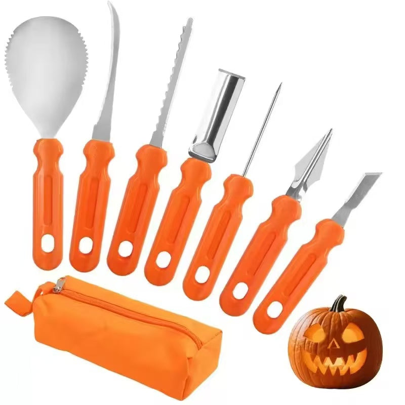 Pumpkin carving tool set