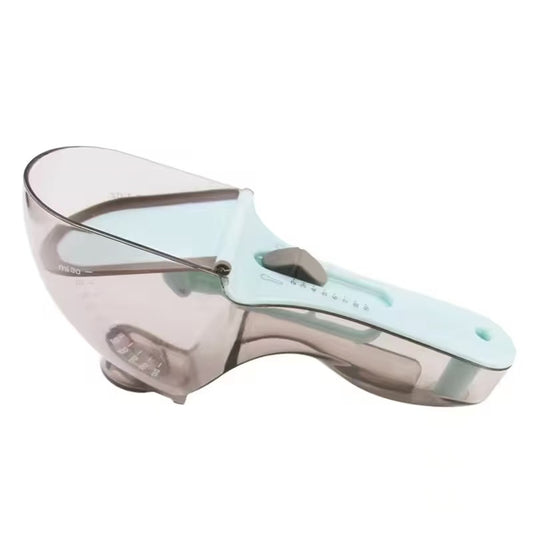 Adjustable plastic measuring spoon set