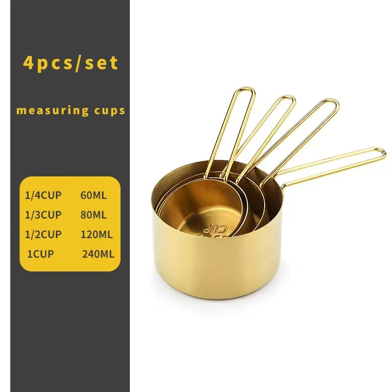 Measuring cup and measuring spoon baking tool set