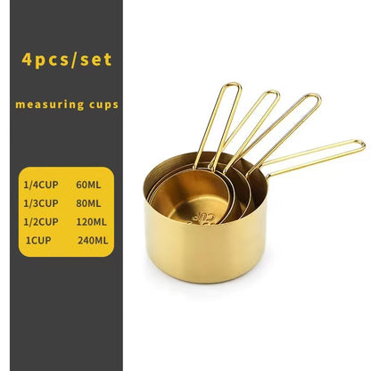 Measuring cup and measuring spoon baking tool set