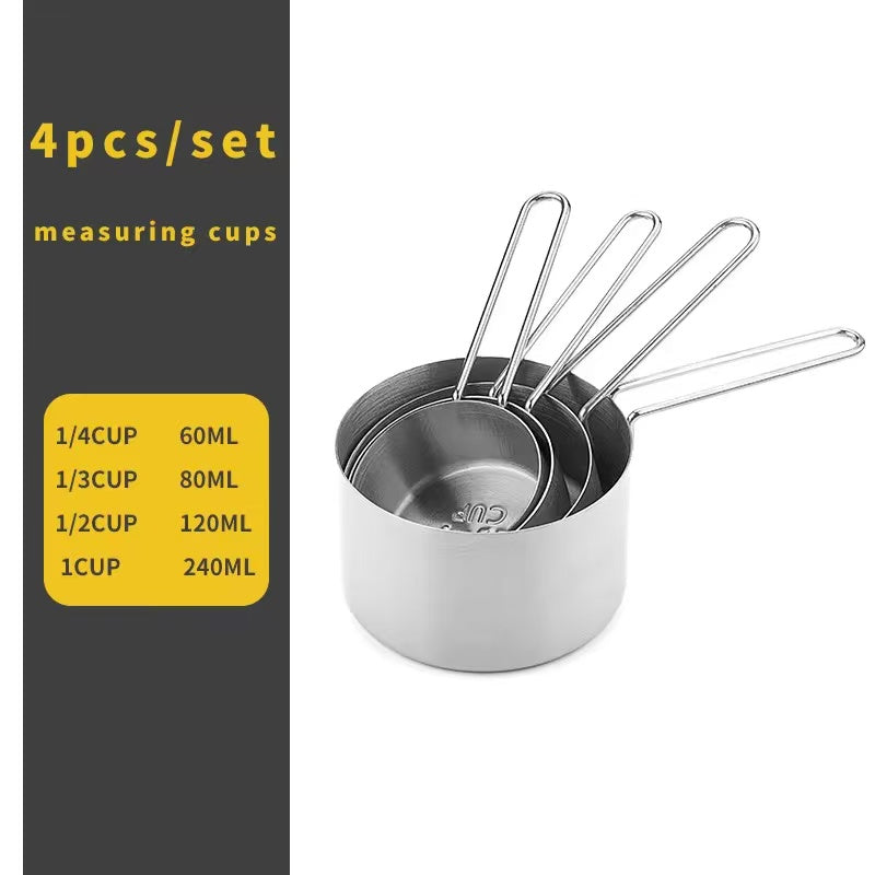 Measuring cup and measuring spoon baking tool set