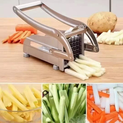 Stainless steel potato and cucumber slicer