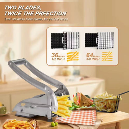 Stainless steel potato and cucumber slicer
