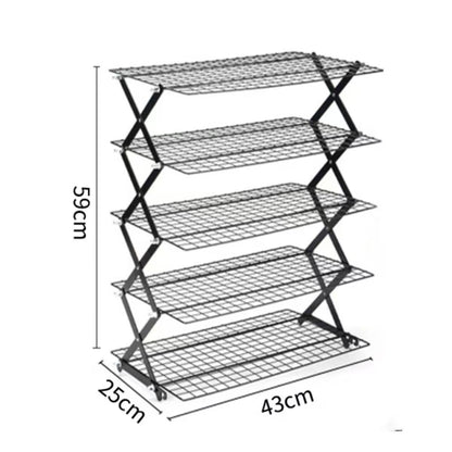 Foldable baking cooling rack, multi-level storage rack for the kitchen