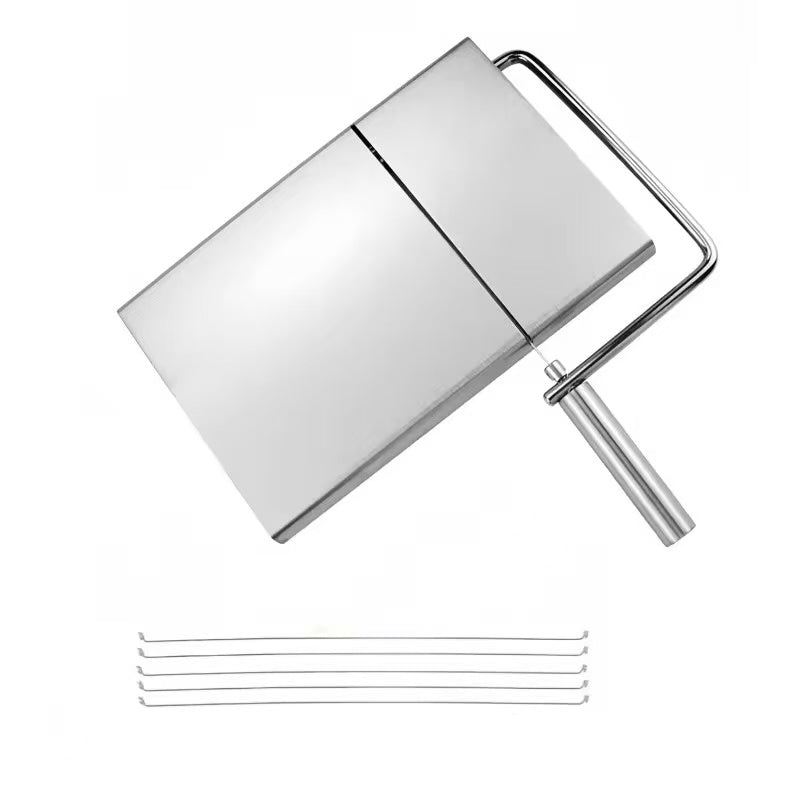 Stainless steel cheese slicer