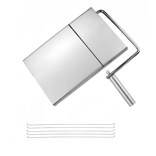 Stainless steel cheese slicer