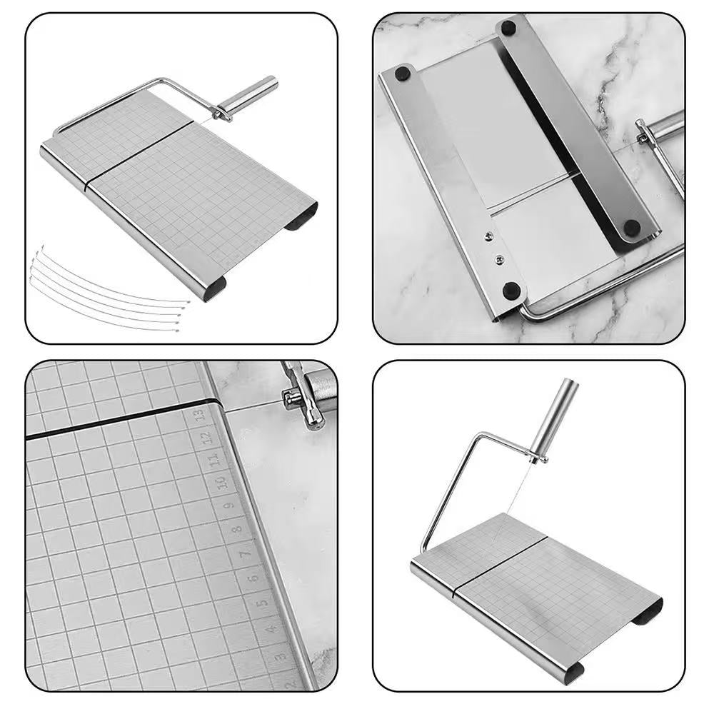 Stainless steel cheese slicer