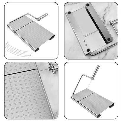 Stainless steel cheese slicer