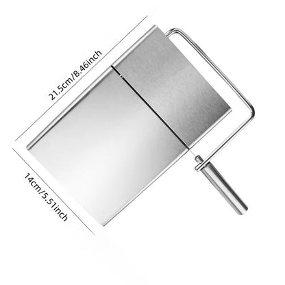 Stainless steel cheese slicer