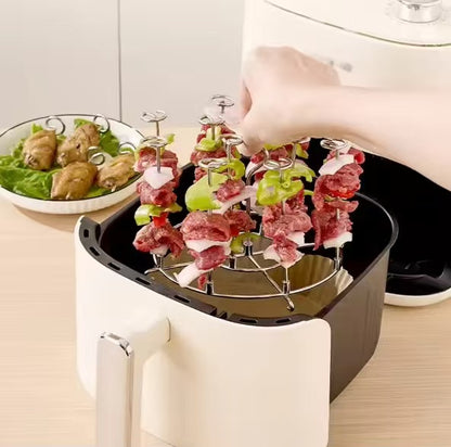 Stainless steel wall-mounted barbecue grill, air fryer grill