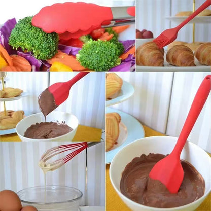 High-temperature resistant silicone kitchenware set - 10-piece set