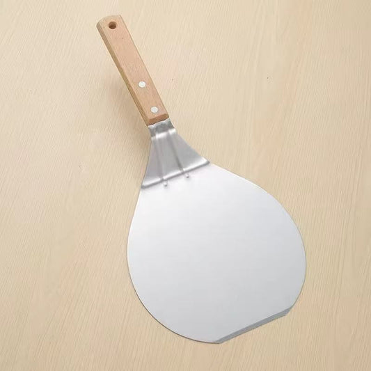 Stainless steel wooden-handle pizza shovel suit