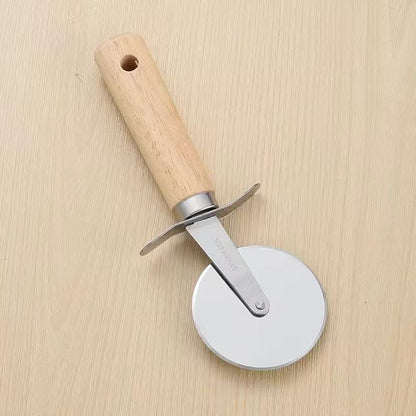 Stainless steel wooden-handle pizza shovel suit