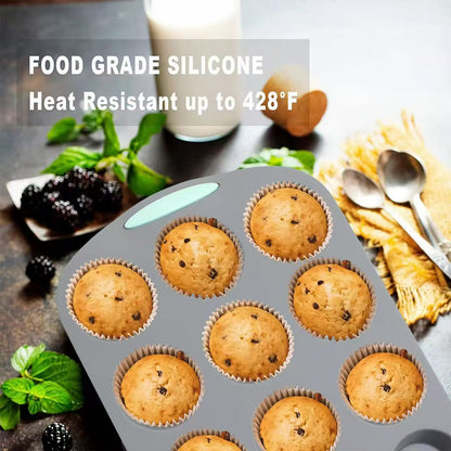 High-temperature resistant silicone cake baking pan set
