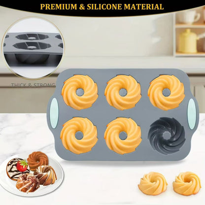 High-temperature resistant silicone cake baking pan set