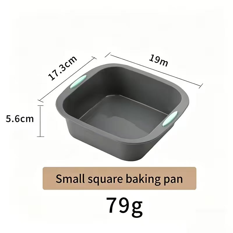 High-temperature resistant silicone cake baking pan set