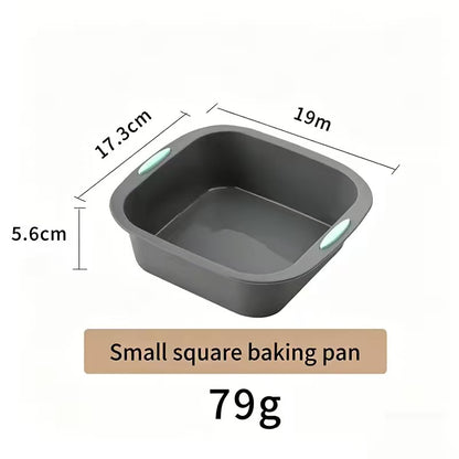 High-temperature resistant silicone cake baking pan set