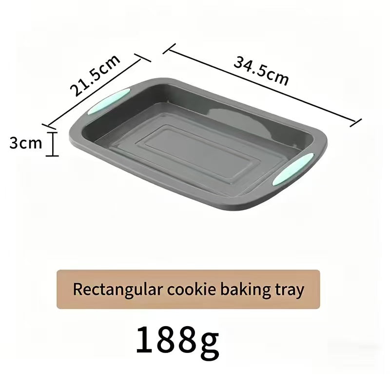 High-temperature resistant silicone cake baking pan set
