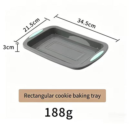 High-temperature resistant silicone cake baking pan set