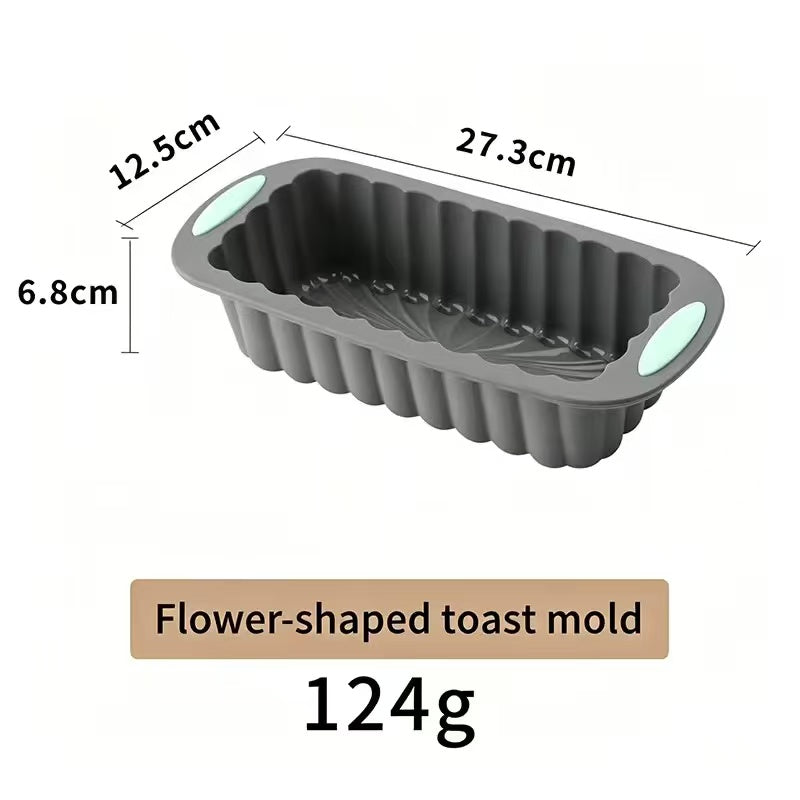 High-temperature resistant silicone cake baking pan set