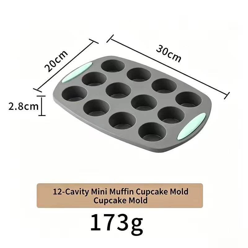 High-temperature resistant silicone cake baking pan set
