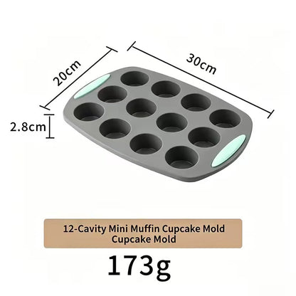 High-temperature resistant silicone cake baking pan set