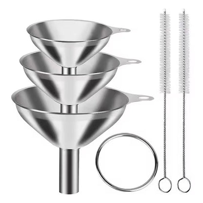 Stainless steel funnel set