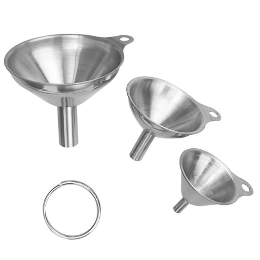 Stainless steel funnel set