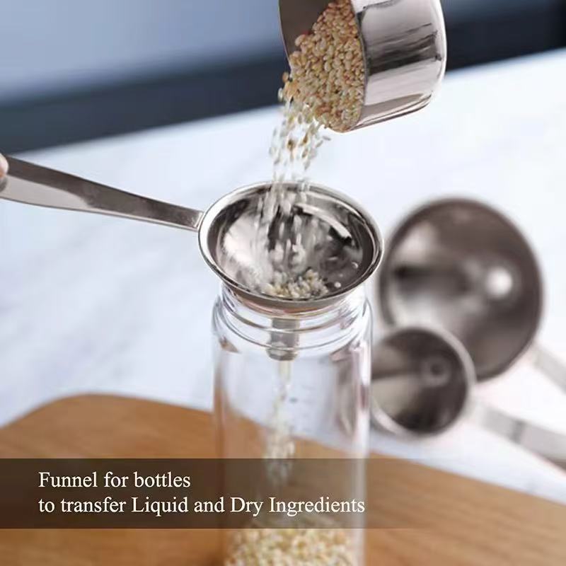 Stainless steel funnel set