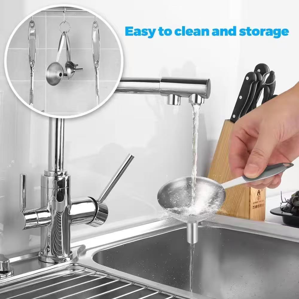 Stainless steel funnel set