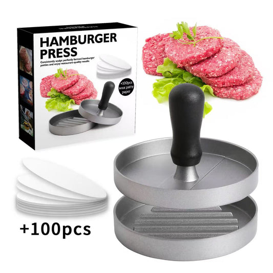 Hamburger meat press