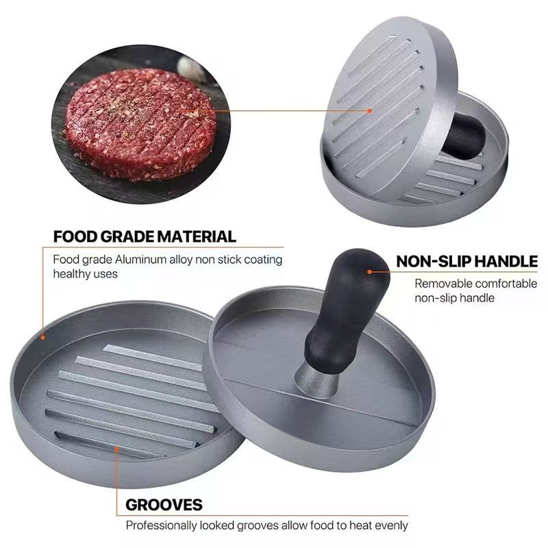 Hamburger meat press