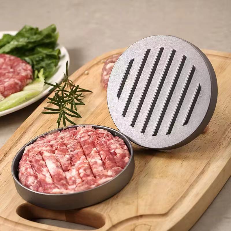 Hamburger meat press