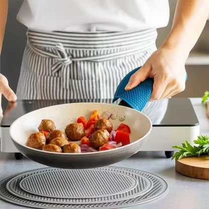 Household kitchen silicone heat insulation pad
