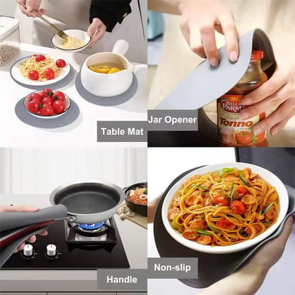 Household kitchen silicone heat insulation pad