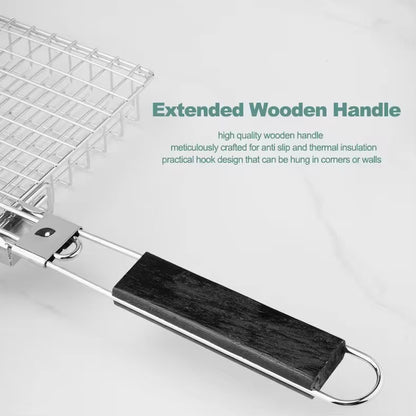 Multi-functional folding barbecue net