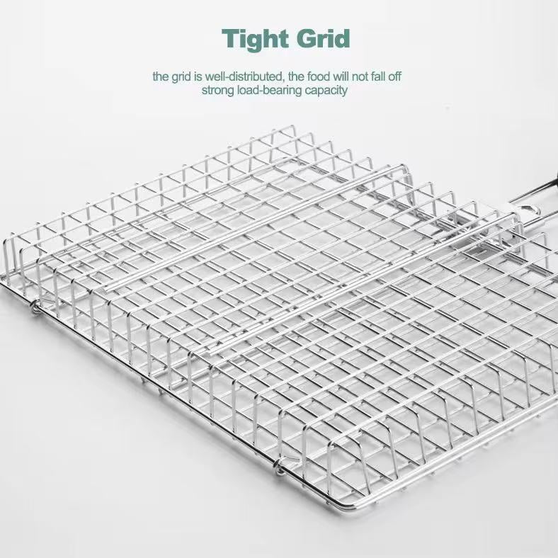 Multi-functional folding barbecue net