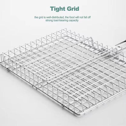 Multi-functional folding barbecue net