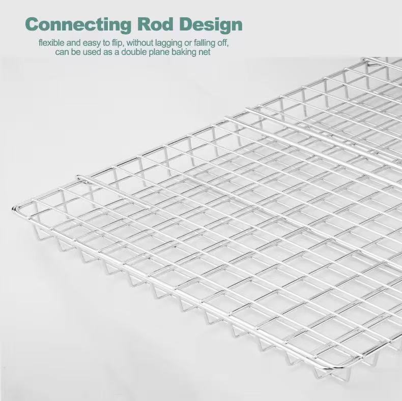 Multi-functional folding barbecue net