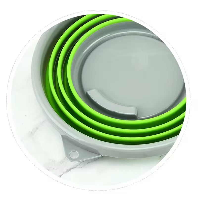 Multi-functional foldable bucket, suitable for outdoor gatherings, fishing, car washing, and household use